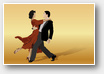 happy couple dancing